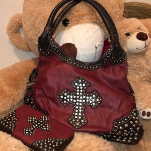 Country purse and matching wallet